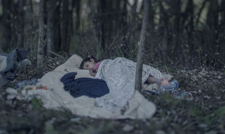 Child Sleep on Ground
