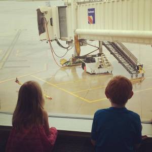 Kids at Airport